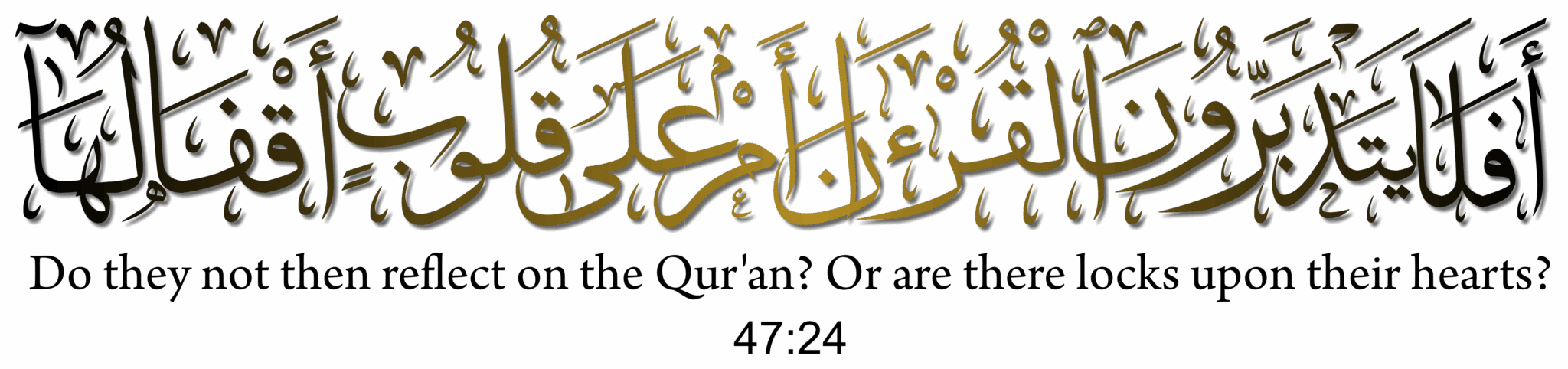 al quran 47.24